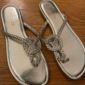 Talbots gold sandals. EUC. Size 8.